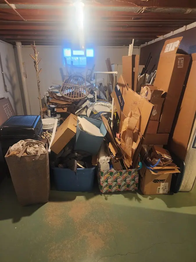 Roll-off dumpster container at job site for Roll Off Dumpster Rental in West Hattiesburg